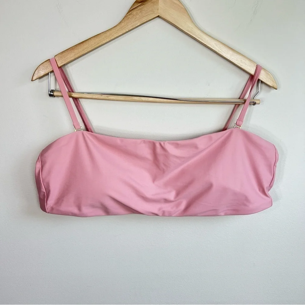 NWT Madewell Second Wave Spaghetti-Strap‎ Bandeau Bikini Top